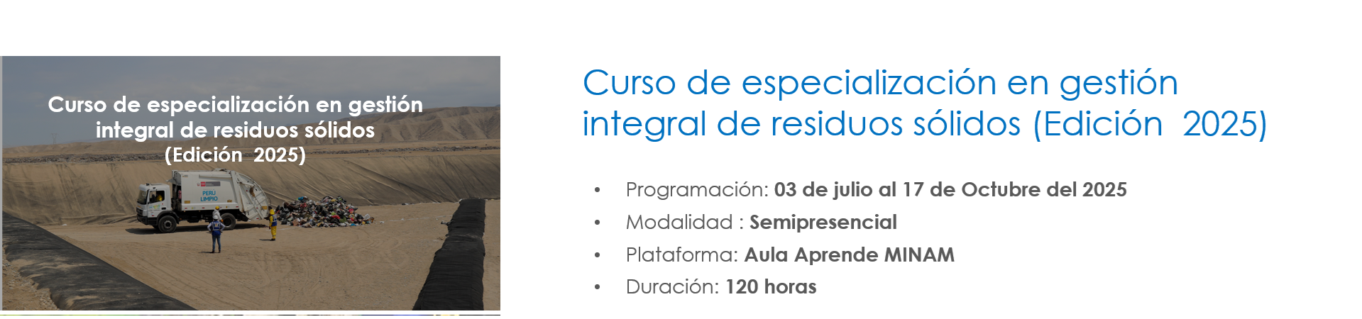 la imagen del curso de residuos sólidos